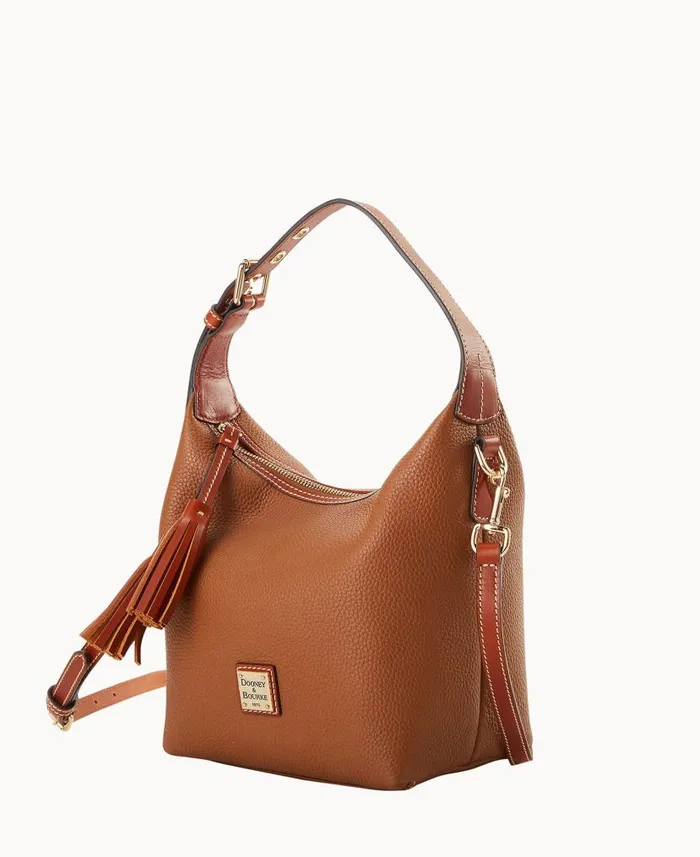 Pebble Grain Paige Crossbody Caramel Woman Dooney and Bourke Crossbodies Pebble Grain Paige Crossbody Caramel Woman Dooney and Bourke Crossbodies