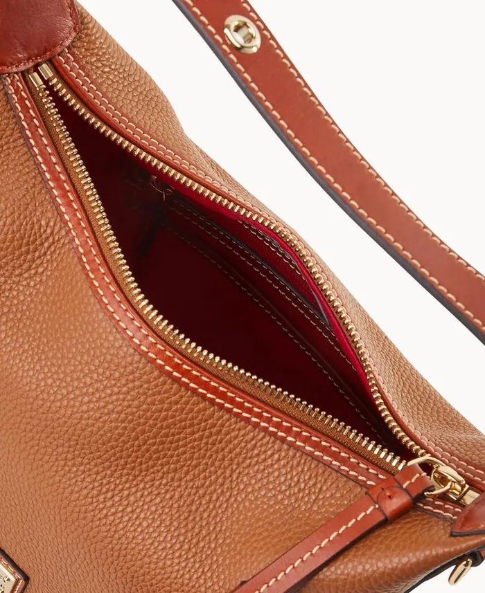 Pebble Grain Paige Crossbody Caramel Woman Dooney and Bourke Crossbodies Pebble Grain Paige Crossbody Caramel Woman Dooney and Bourke Crossbodies