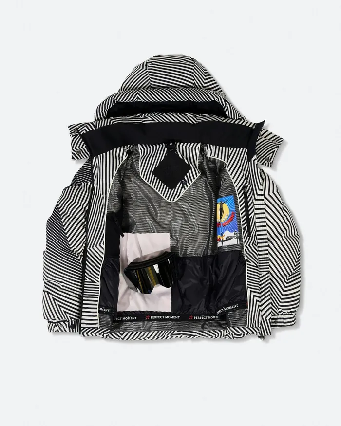 Perfect Moment Candice Down Parka Jacket Warped Star Print Women Ski Jackets
