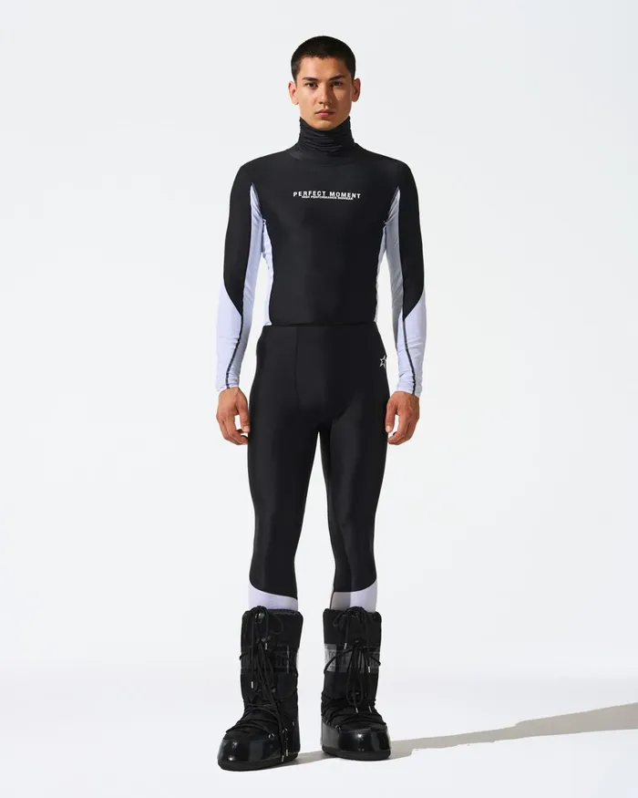 Perfect Moment Compression Base Layer Bottoms White and Black Men Base Layers