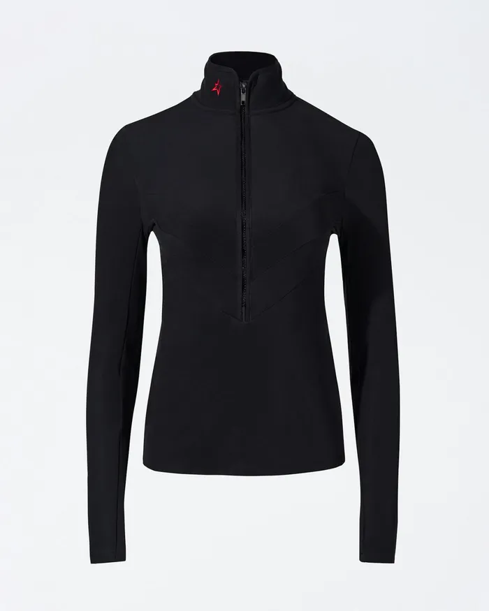 Perfect Moment JG Thermal HalfZip Top Black Women Base Layers