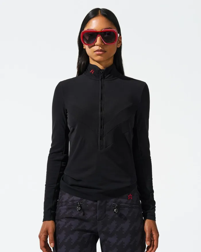 Perfect Moment JG Thermal HalfZip Top Black Women Base Layers