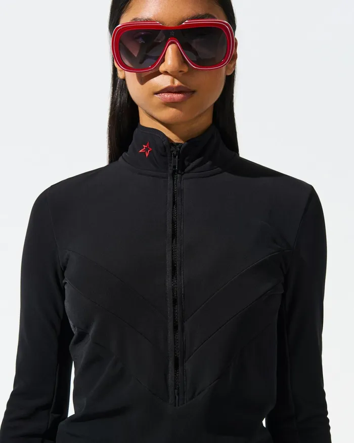 Perfect Moment JG Thermal HalfZip Top Black Women Base Layers