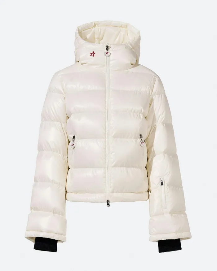 Perfect Moment Polar Flare Down Jacket White Women Jackets