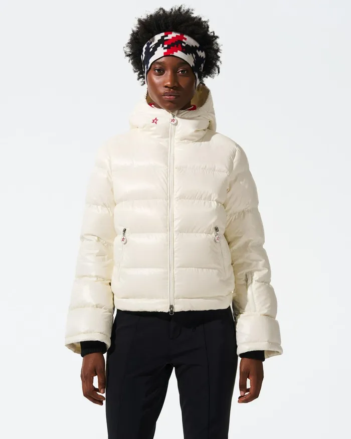 Perfect Moment Polar Flare Down Jacket White Women Jackets