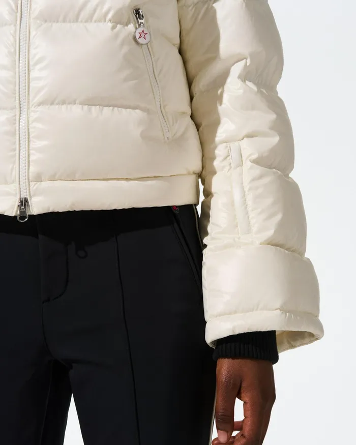 Perfect Moment Polar Flare Down Jacket White Women Jackets