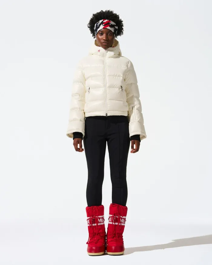 Perfect Moment Polar Flare Down Jacket White Women Jackets