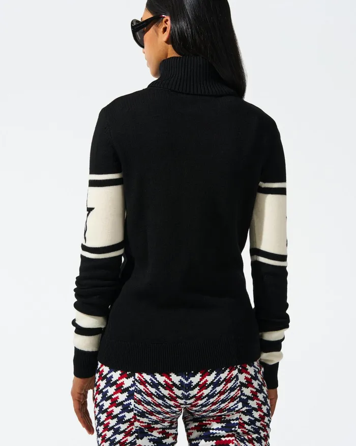 Perfect Moment Schild Merino Wool Sweater Black Women Tops