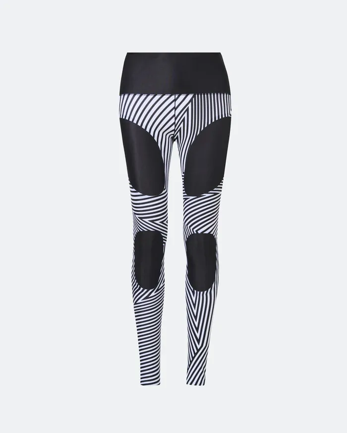 Perfect Moment Warped Star Compression Legging Warped Star Print Women Base Layers