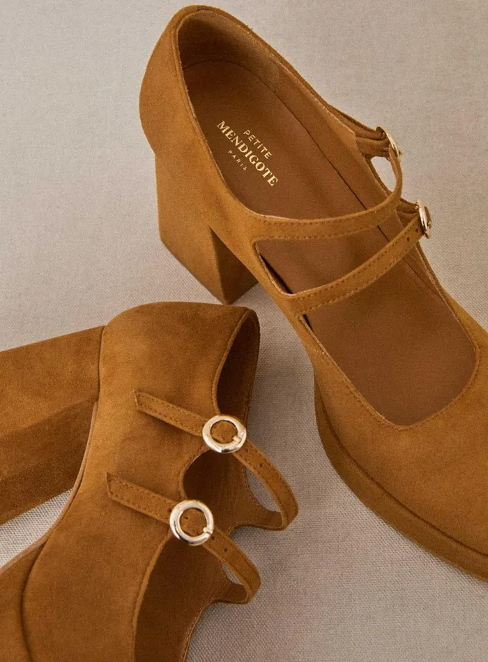 Petite Mendigote Babies Ss24 Constance Platform Heels Natural 8211 Women