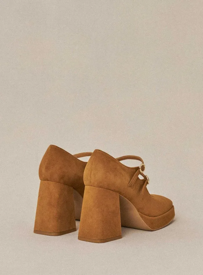 Petite Mendigote Babies Ss24 Constance Platform Heels Natural 8211 Women