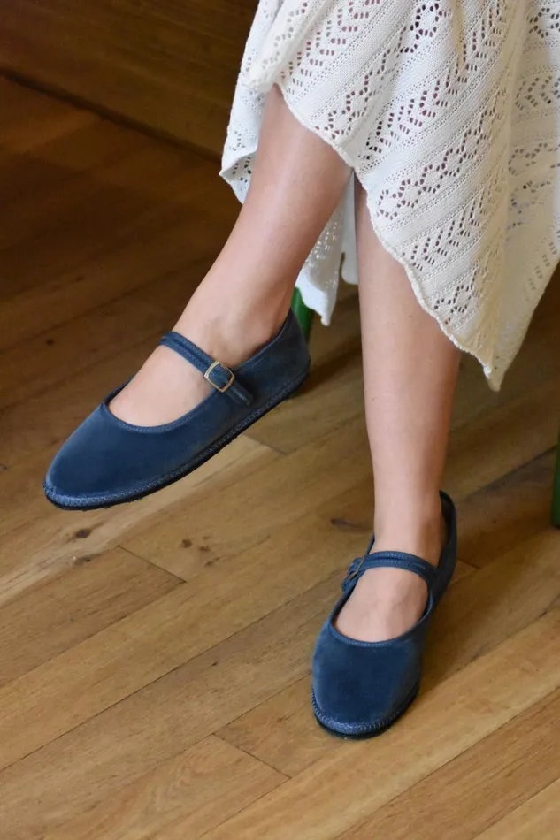 Petite Mendigote Ballerinas Cayumas X Pm Ballerinas Blue 8211 Women