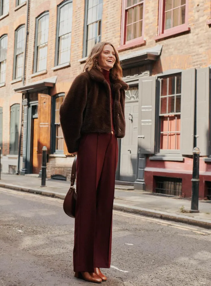 Petite Mendigote Jackets and Coats Fw24 Manteau Fourrure Oprah Brown 8211 Women