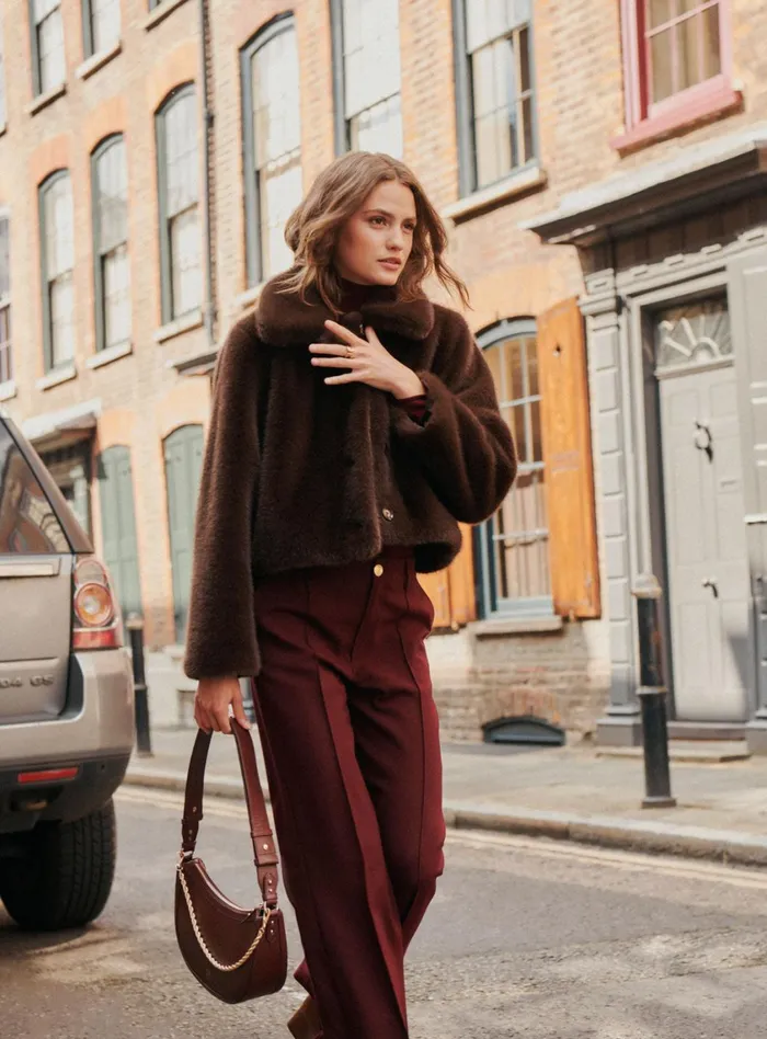 Petite Mendigote Jackets and Coats Fw24 Manteau Fourrure Oprah Brown 8211 Women