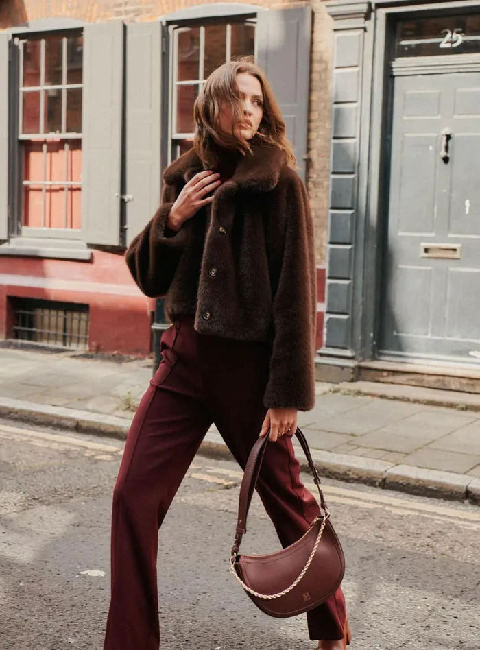 Petite Mendigote Jackets and Coats Fw24 Manteau Fourrure Oprah Brown 8211 Women