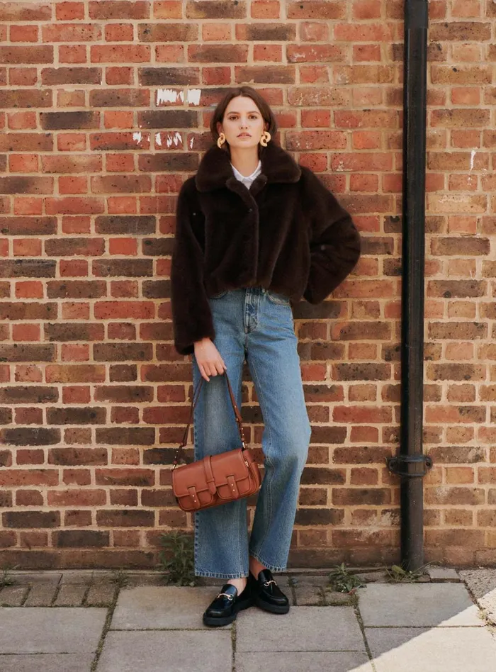 Petite Mendigote Jackets and Coats Fw24 Manteau Fourrure Oprah Brown 8211 Women