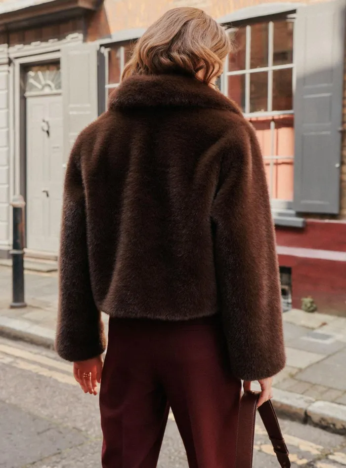 Petite Mendigote Jackets and Coats Fw24 Manteau Fourrure Oprah Brown 8211 Women