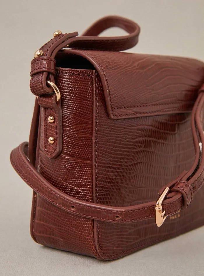 Petite Mendigote Leather Bags Fw24 Sac Servan Serpent Cognac 8211 Women