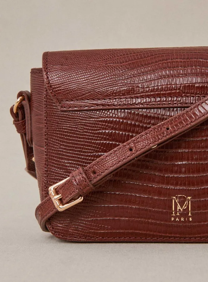 Petite Mendigote Leather Bags Fw24 Sac Servan Serpent Cognac 8211 Women