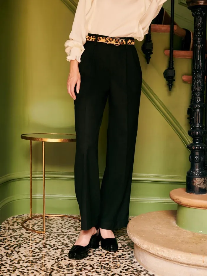 Petite Mendigote Tailors Fw24 Pantalon Paddy A Pinces Larges Black 8211 Women