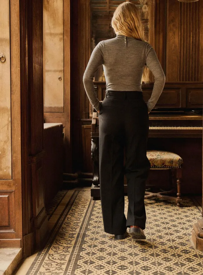 Petite Mendigote Tailors Fw24 Pantalon Paddy A Pinces Larges Black 8211 Women
