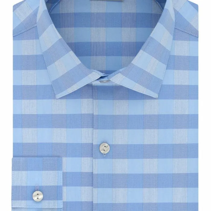 Pink Buffalo Checkls Slim Fit Spread Collar Lake Men Kenneth Cole Dress Shirts