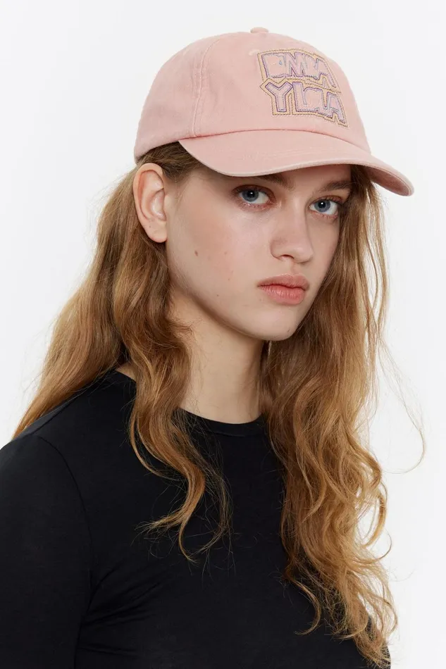 Pink Cotton Cap Pink Women Bimba Y Lola Hats And Caps