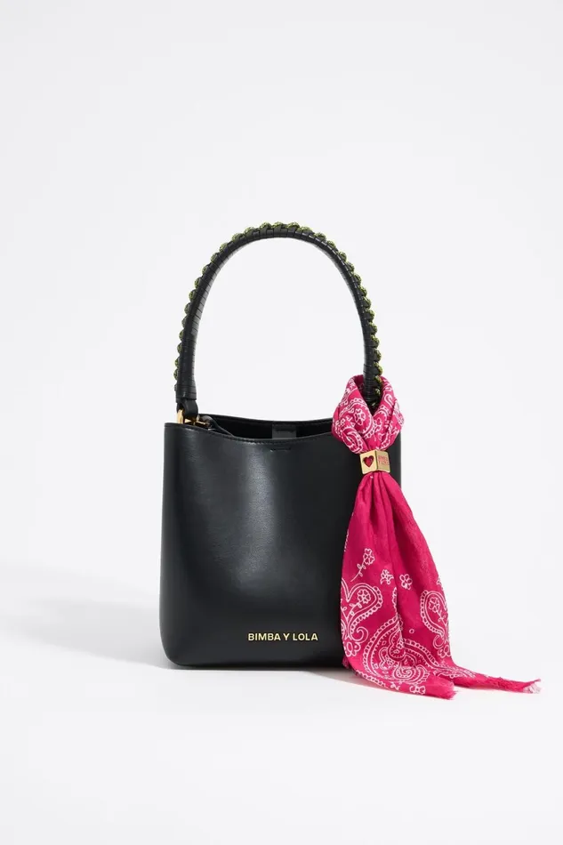 Pink Scarf Bag Charm Fuchsia Women Bimba Y Lola Bag Charms