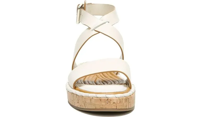 Platform Women Franco Sarto Sarto Zarlo Platform Sandal Cream Leather