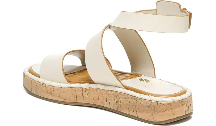 Platform Women Franco Sarto Sarto Zarlo Platform Sandal Cream Leather