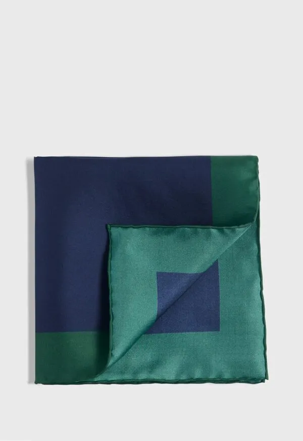 Pocket Squares Printed Silk Color Block Pocket Square Burgundy 8211 Paulstuart Mens