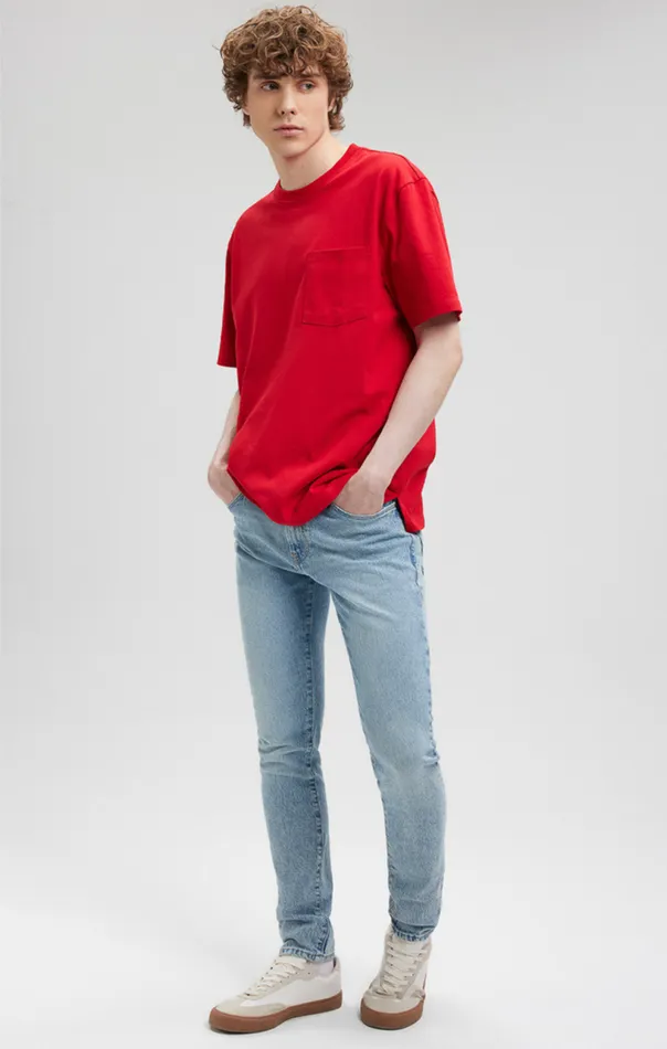 Pocket TShirt In Mars Red Men Mavi Jeans TShirts Pocket TShirt In Mars Red Men Mavi Jeans TShirts