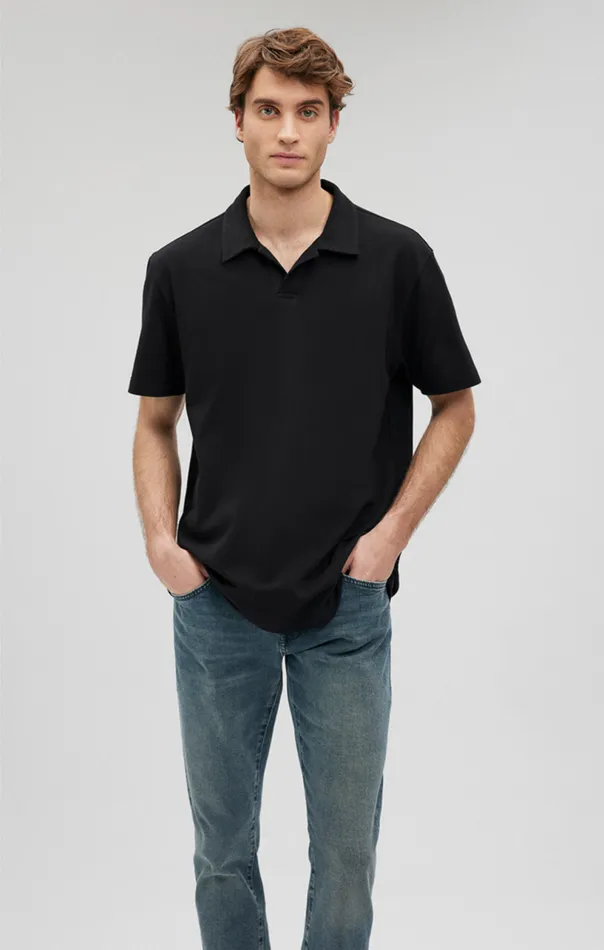 Polo Shirt In Black Men Mavi Jeans Shirts Polo Shirt In Black Men Mavi Jeans Shirts