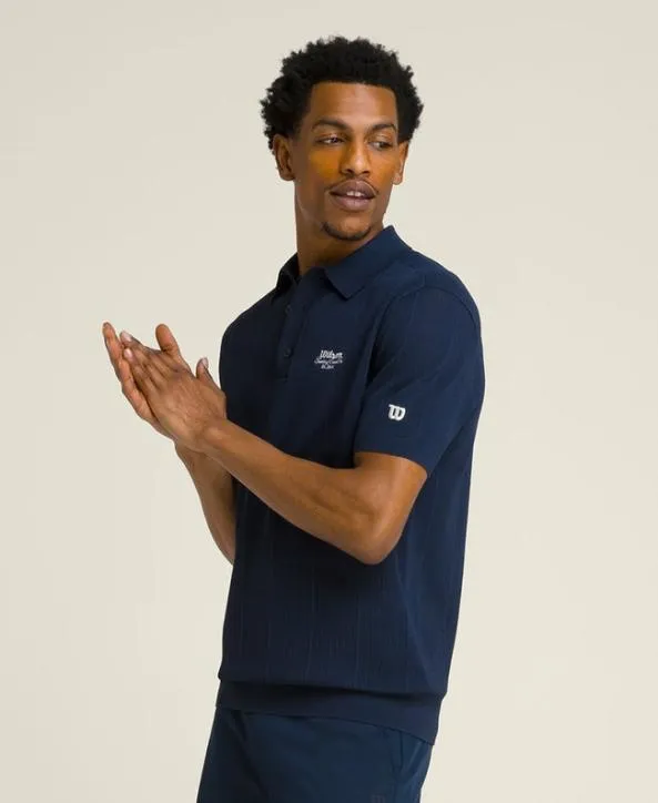 Polos Men Wilson Benson Knit Polo Classic Navy