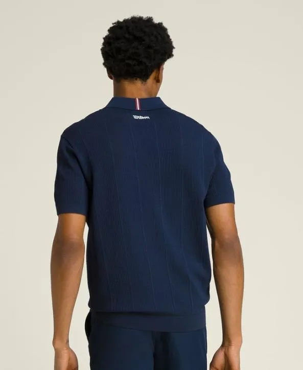 Polos Men Wilson Benson Knit Polo Classic Navy Polos Men Wilson Benson Knit Polo Classic Navy