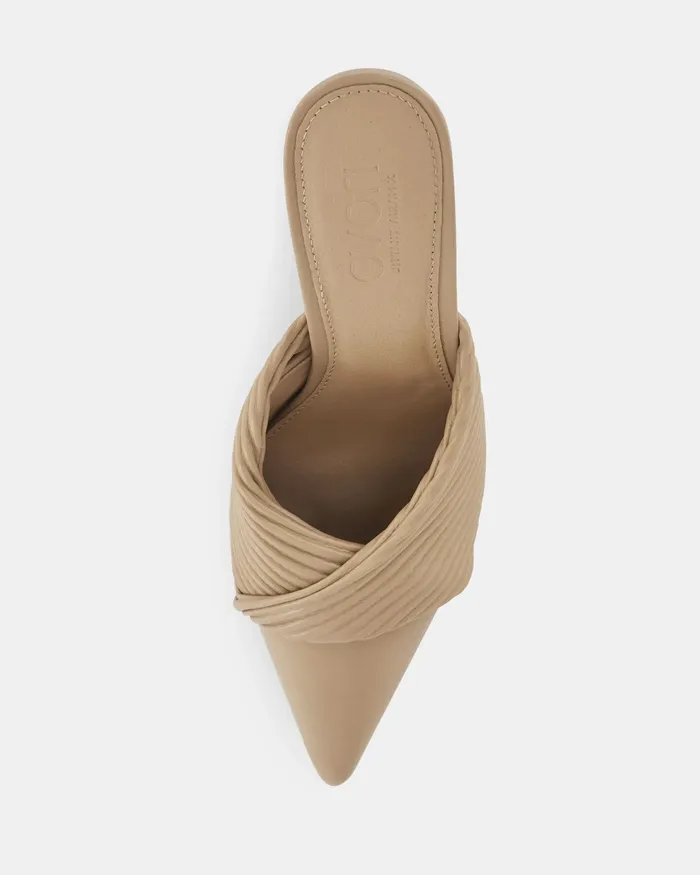 POWER MT Sand Closed Toe Heels Women Party NOVO Shoes