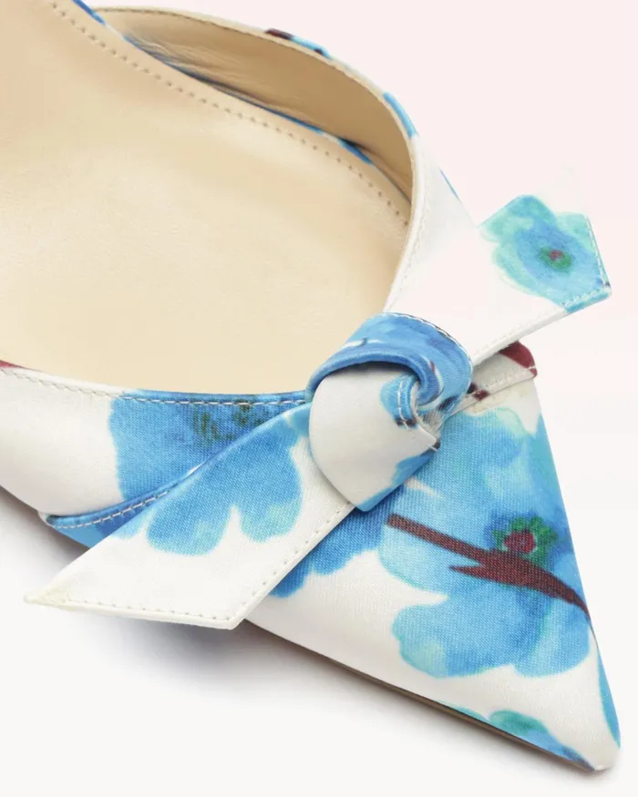 Pumps Women Alexandre Birman Alexandre Birman Clarita Slingback 60 Blue Floral Pumps Blue