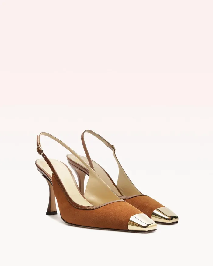 Pumps Women Alexandre Birman Olivia 85 Espresso Alexandre Birman Slingback Pumps Brown Pumps Espresso