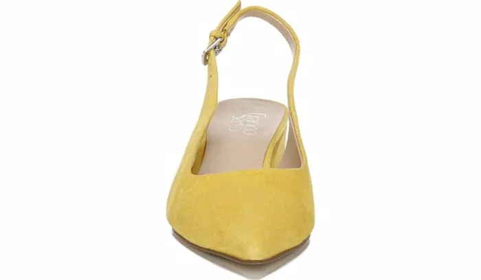 Pumps Women Franco Sarto Franco Racer Slingback Pump Yellow Suede