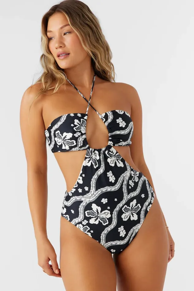 QUINN TROPICAL SAN CLEMENTE ONEPIECE Black Women O039NEILL Swim