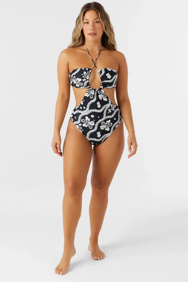 QUINN TROPICAL SAN CLEMENTE ONEPIECE Black Women O039NEILL Swim