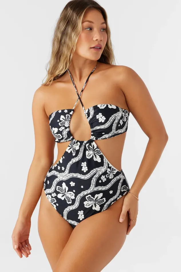 QUINN TROPICAL SAN CLEMENTE ONEPIECE Black Women O039NEILL Swim