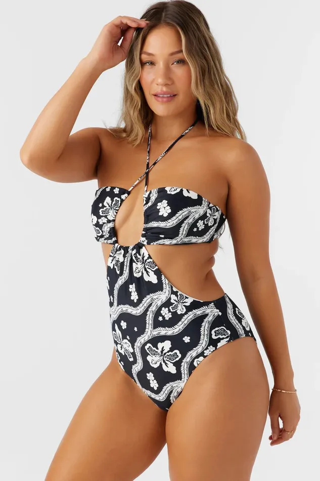 QUINN TROPICAL SAN CLEMENTE ONEPIECE Black Women O039NEILL Swim