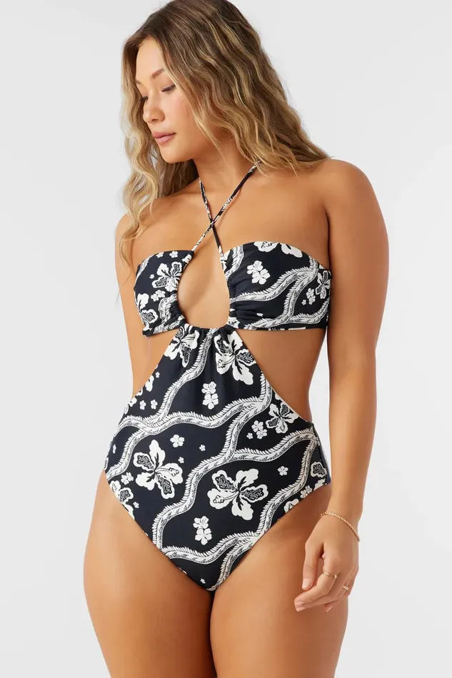 QUINN TROPICAL SAN CLEMENTE ONEPIECE Black Women O039NEILL Swim