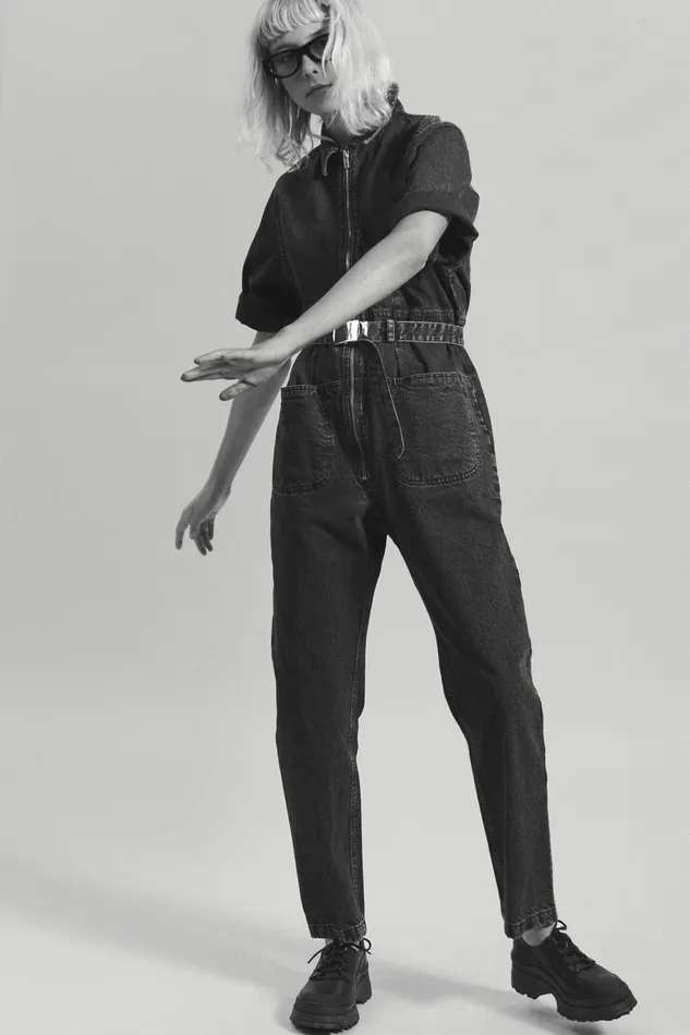 Rachel Comey Jumpsuits Women Drill Jumpsuit Washed Black