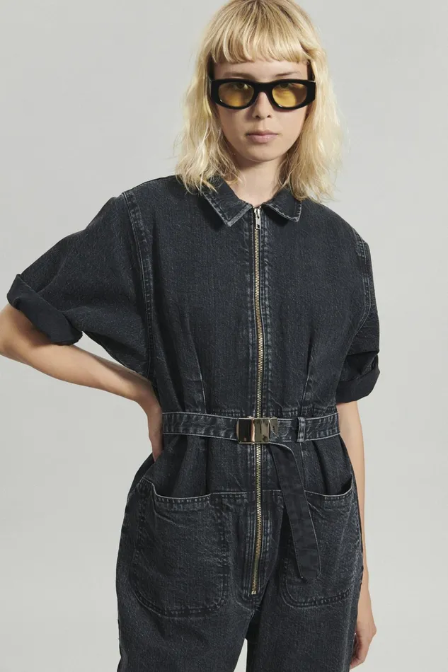 Rachel Comey Jumpsuits Women Drill Jumpsuit Washed Black