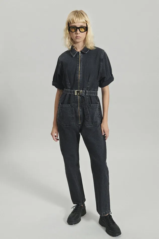 Rachel Comey Jumpsuits Women Drill Jumpsuit Washed Black