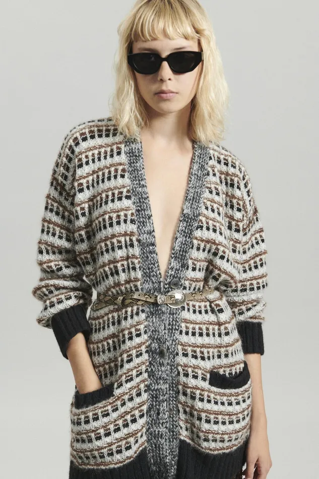 Rachel Comey Knits Women Shushi Cardigan Red Multi