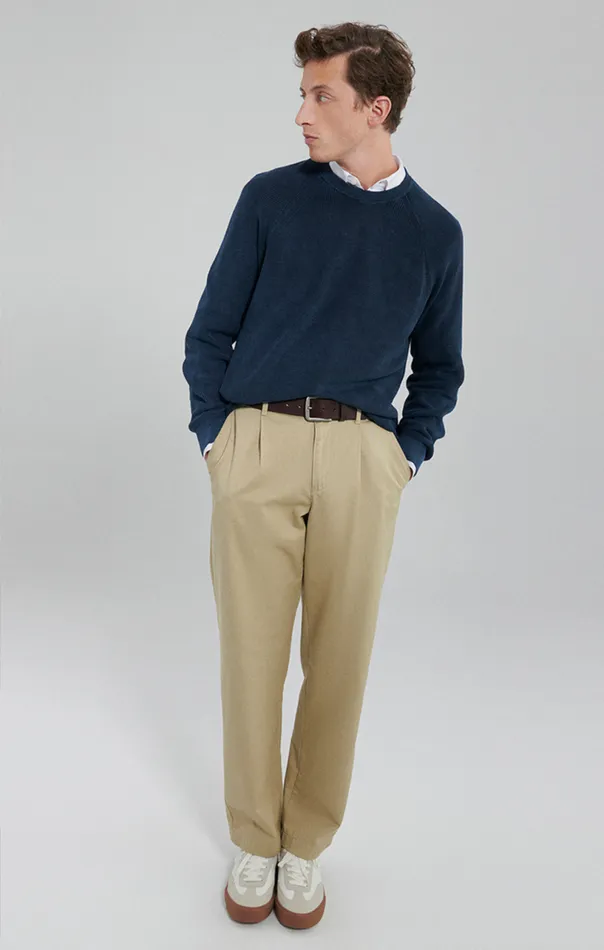 Raglan Sweater In Navy Blazer Men Mavi Jeans Sweaters Raglan Sweater In Navy Blazer Men Mavi Jeans Sweaters