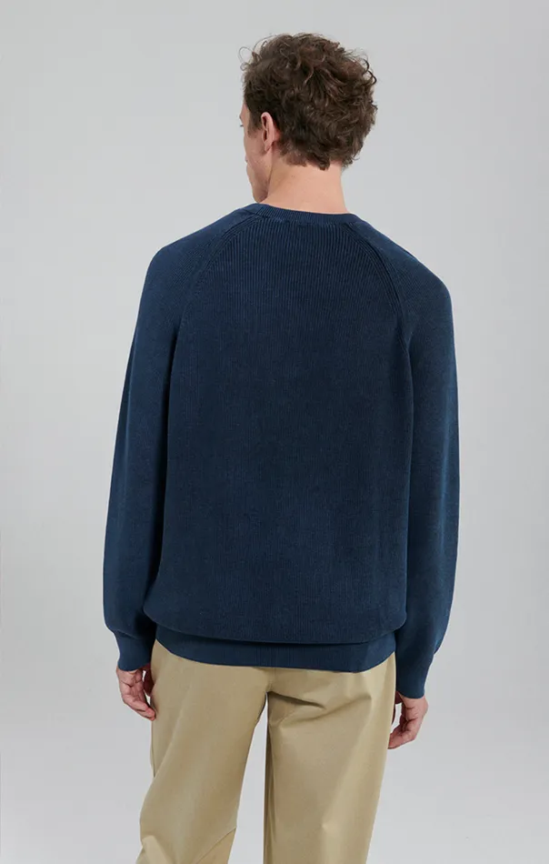 Raglan Sweater In Navy Blazer Men Mavi Jeans Sweaters Raglan Sweater In Navy Blazer Men Mavi Jeans Sweaters